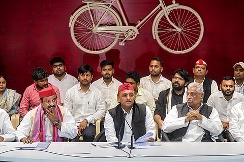 Akhilesh Yadav addresses media