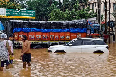 Waterlogging after rain in Jamshedpur