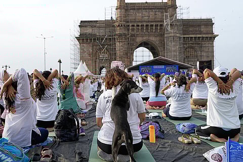 International Day of Yoga celebrations in Mumbai