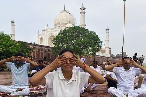 International Day of Yoga celebrations in Agra
