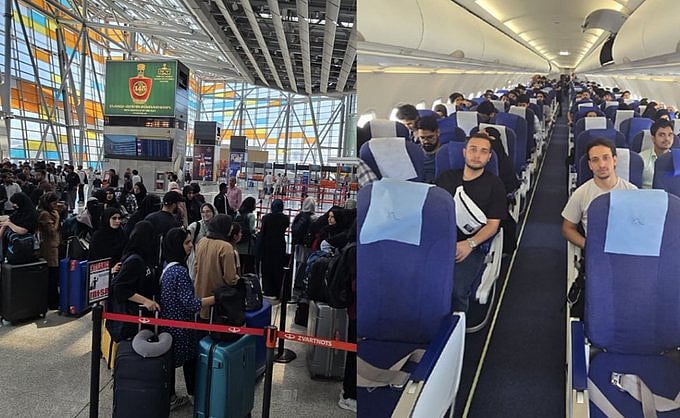 X/@nabilajamal_ : Indian students return to Delhi from conflict-hit Iran