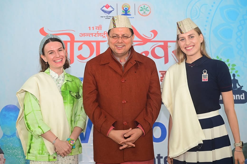 Chief Minister Shri Pushkar Singh Dhami Welcomes Foreign Guests At Bhararisain