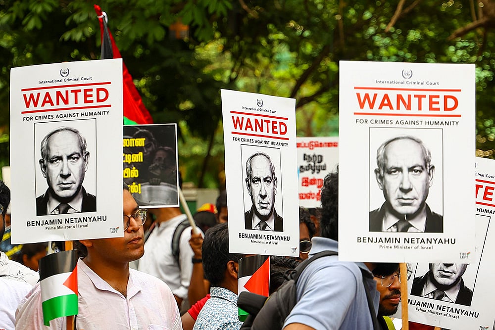 | Photo: PTI/R Senthilkumar : Protest against Israel