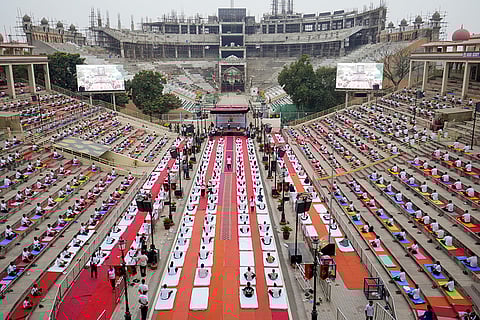IDY 2025: Yoga session at Attari-Wagah Border