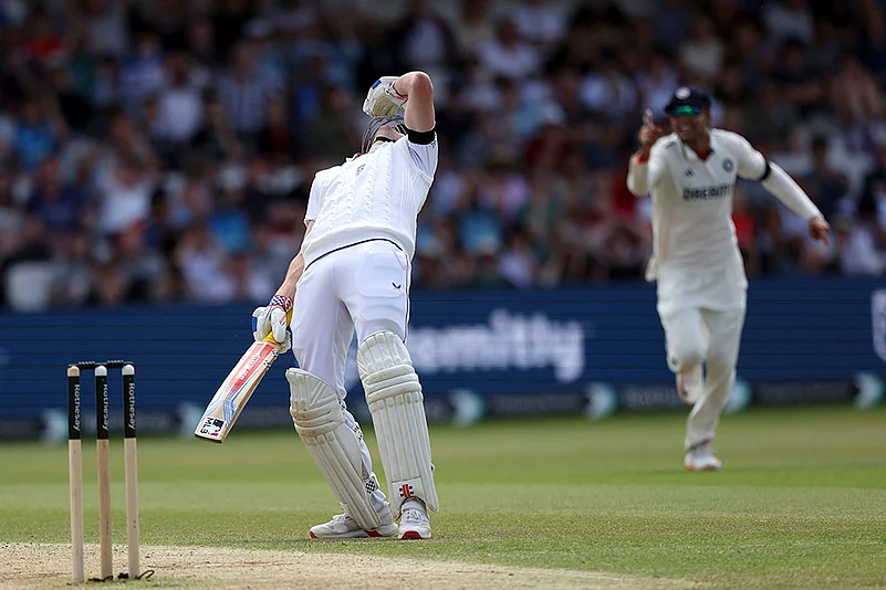 India vs England Headingley Test cricket day 3 photos: Harry Brook