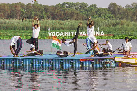 International Day of Yoga celebrations in Delhi