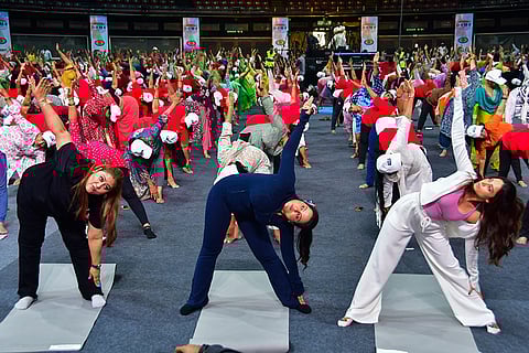 IDY 2025: Yoga session in Mumbai