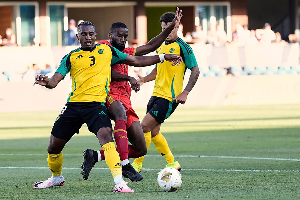Concacaf Gold Cup 2025 group C match Jamaica vs Guadeloupe_Amari'i Bell