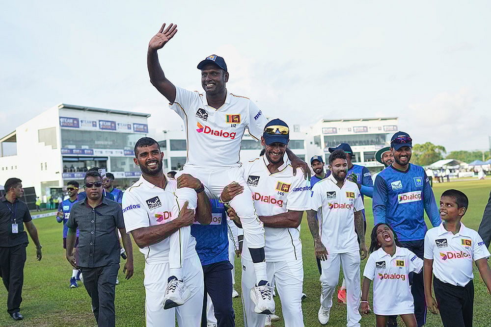 | Photo: AP/Eranga Jayawardena : Sri Lanka Vs Bangladesh, 1st Test Day 5