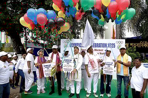 Olympic Day 2025 celebration in Agartala