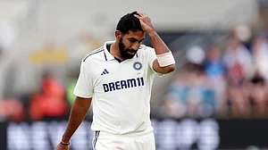 AP/Scott Heppell : India Vs England 1st Test: Jasprit Bumrah in action