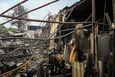 Fire at Goregaon Film City