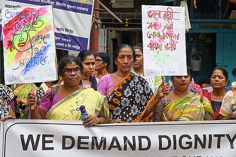 Protest against Sukanta Majumdar in Kolkata
