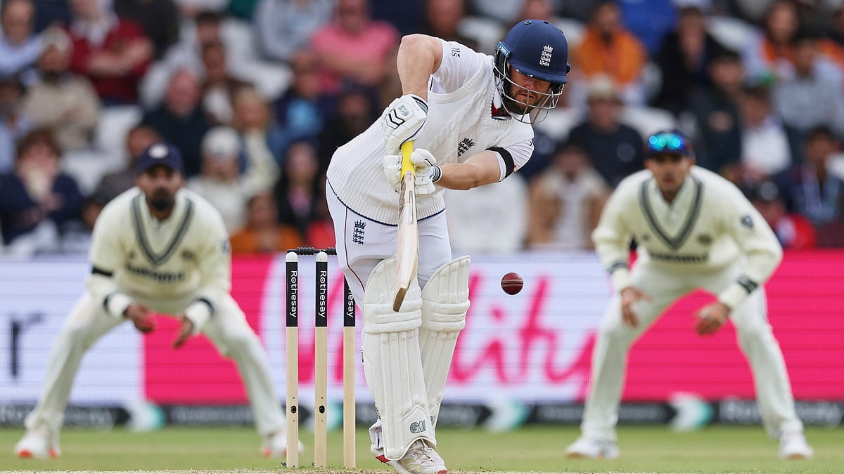(AP Photo/Scott Heppell)
 : England's Ben Duckett bats on day five of the first cricket test match between England and India at Headingley in Leeds, England, Tuesday, June 24, 2025. 

