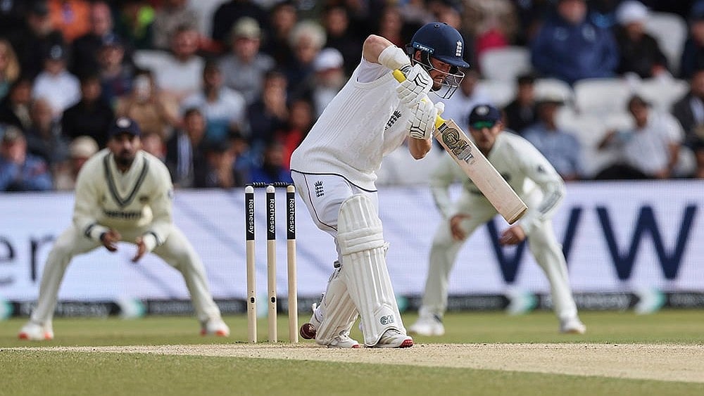 India vs England cricket Test series 1st Test day 4 at Headingley, Leeds: Ben Duckett