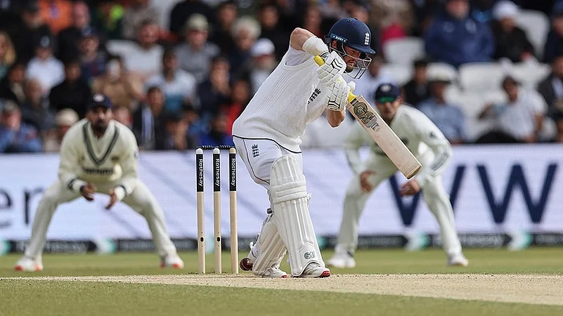 India vs England cricket Test series 1st Test day 4 at Headingley, Leeds: Ben Duckett
