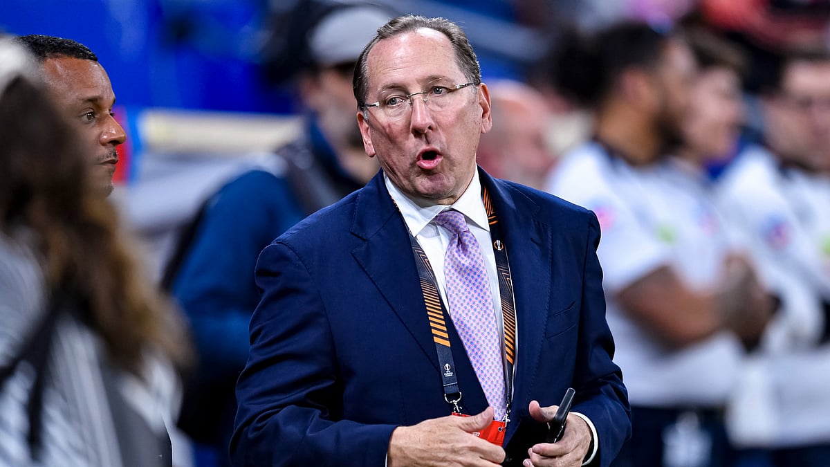 Lyon owner John Textor. He sold a minority stake in Crystal Palace to New York Jets owner Woody Johnson for £190m, while Lyon's women's team was also sold off and rebranded.