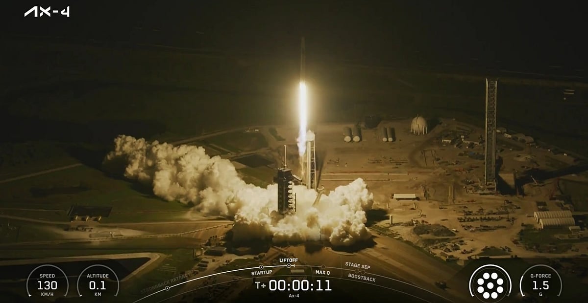 Falcon 9 launch Dragon and Axiom-4 mission lifted off to space - Space x