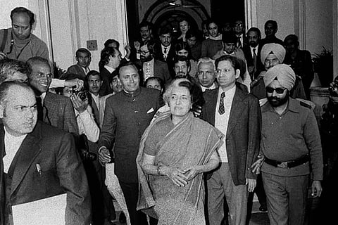 Congress leader Indira Gandhi