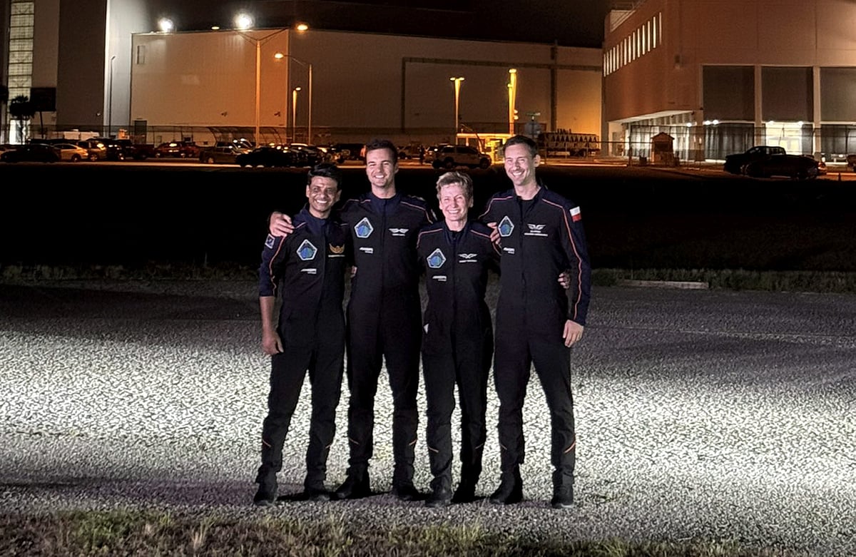 PTI : Axiom-4 crew in Florida, USA