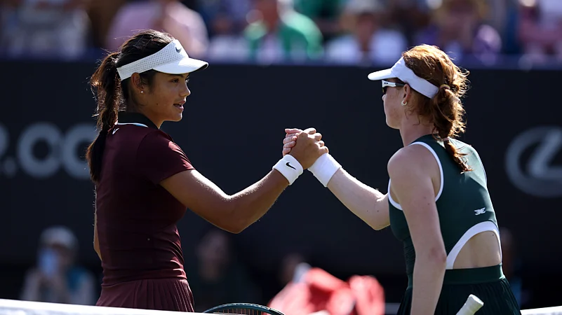 Emma Raducanu was beaten by Maya Joint at Eastbourne