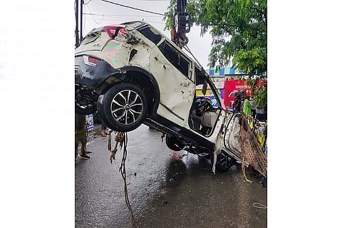 Car plunges into canal in Haldwani