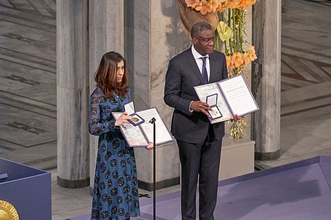 Dr. Denis Mukwege and Nadia Murad