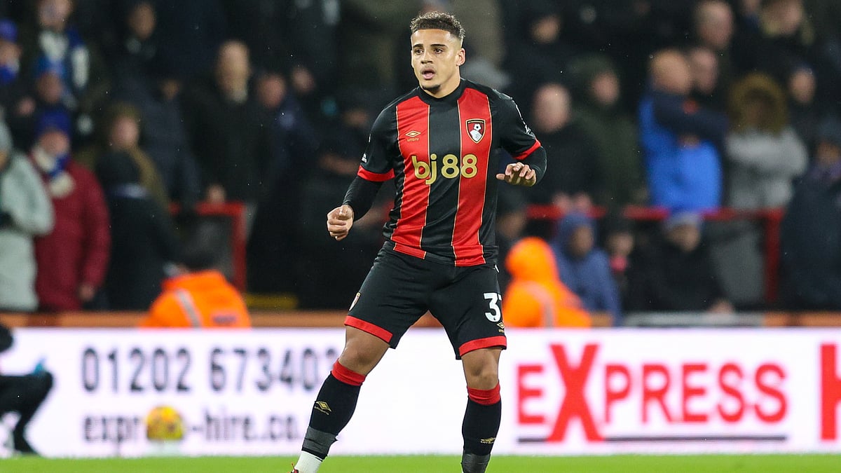 Max Aarons pictured in action for Bournemouth - null