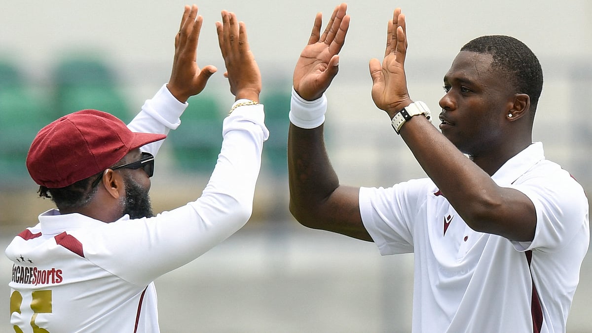File : Jayden Seales (R) took five Australia wickets on Wednesday.