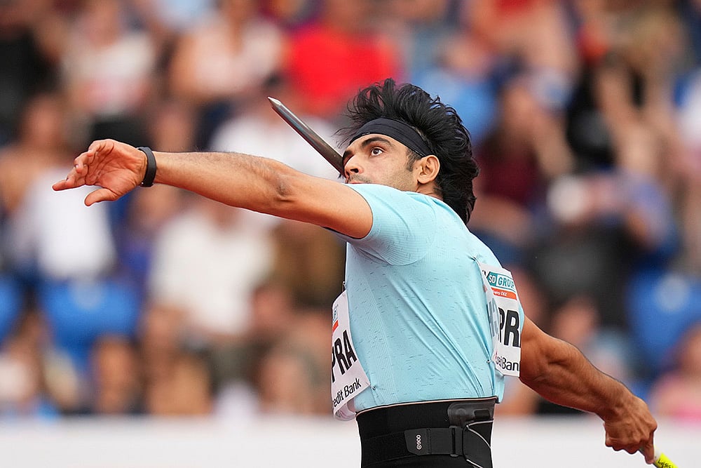 | Photo: AP/Petr David Josek : Ostrava Golden Spike athletics meet: Neeraj Chopra 