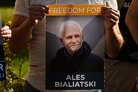 Nobel laureate Ales Bialiatski