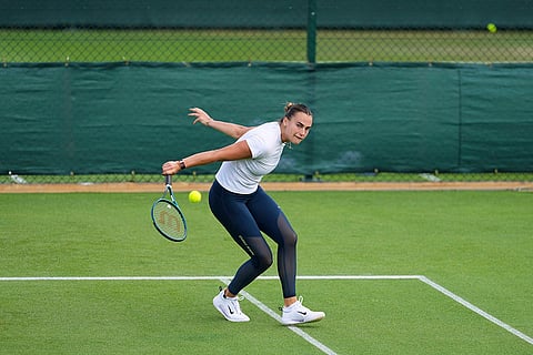 Britain Tennis Wimbledon practice session