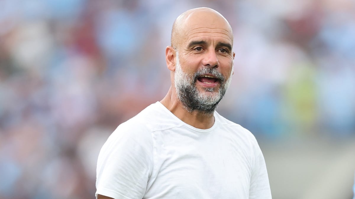 Pep Guardiola during Man City's big win over Juventus. - File