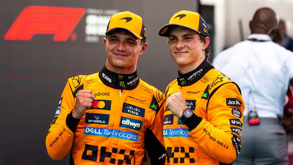 File : McLaren's Lando Norris and Oscar Piastri