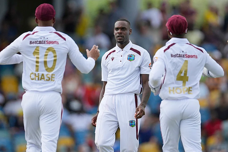 West Indies Vs Australia 1st Test Cricket Day 1 in Barbados_ Jayden Seales