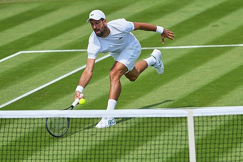 Britain Tennis Wimbledon practice session