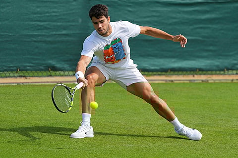 Britain Tennis Wimbledon practice session