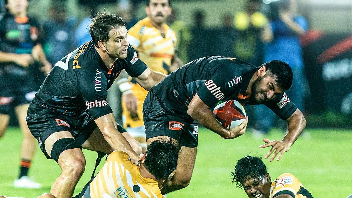 Photo: X | Rugby Premier League : Bengaluru Bravehearts Vs Kalinga Black Tigers match of the Rugby Premier League 2025.