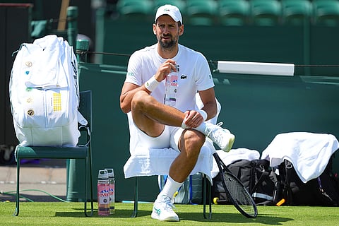 Britain Tennis Wimbledon practice session