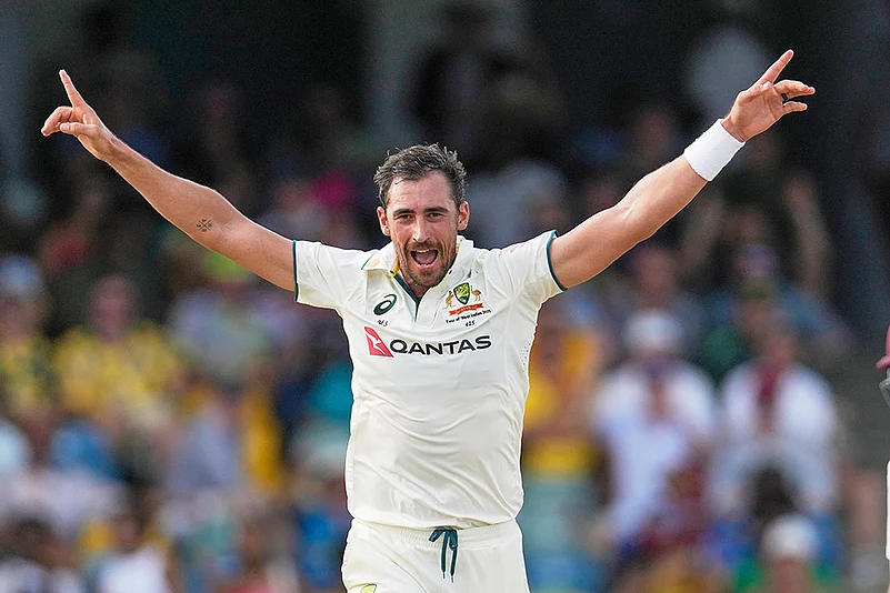 West Indies Vs Australia 1st Test Cricket Day 1 in Barbados_Mitchell Starc