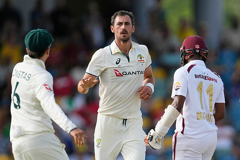 West Indies Vs Australia 1st Test Cricket Day 1 in Barbados_Mitchell Starc