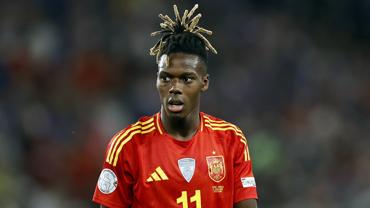 Nico Williams in action for Spain in the Nations League