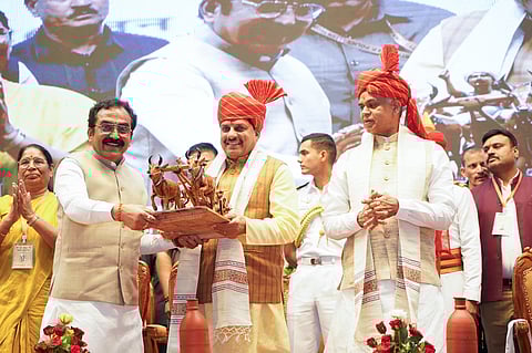 Rakesh Singh with CM Dr. Mohan Yadav