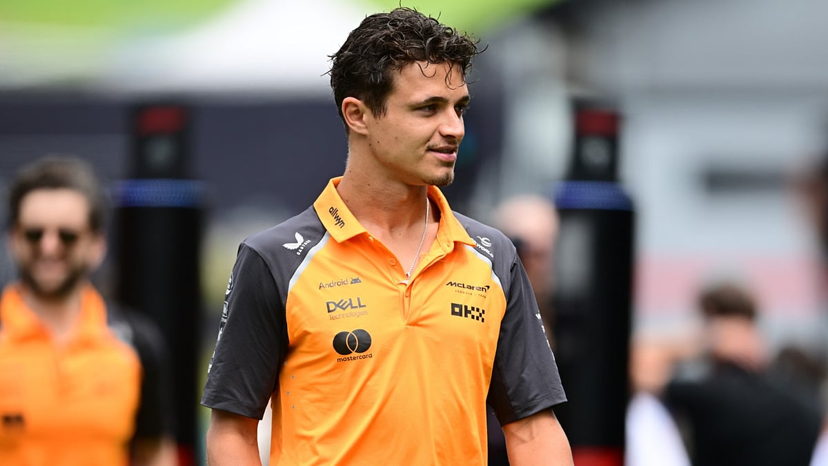 File : Lando Norris leads second practice in Austria