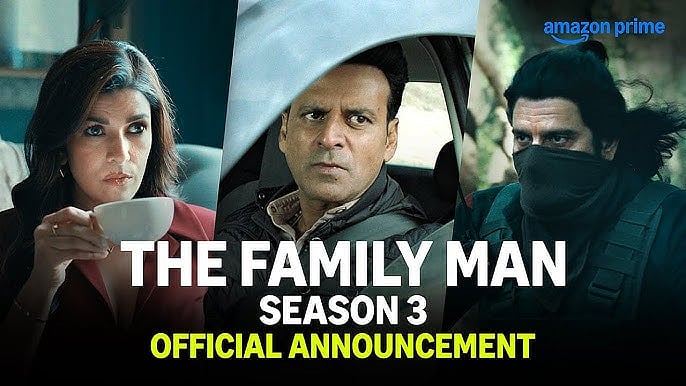 YouTube/Prime Video : Manoj Bajpayee starrer The Family Man 3 first glimpse