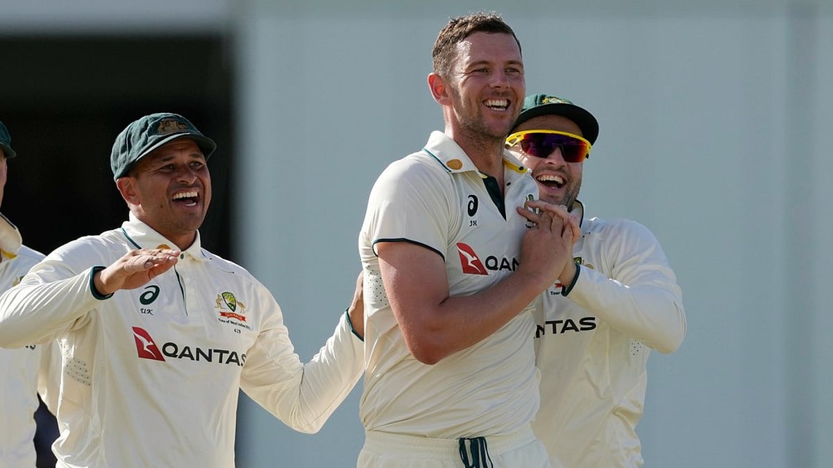 West Indies vs Australia 1st Test Day 3 Josh Hazlewood