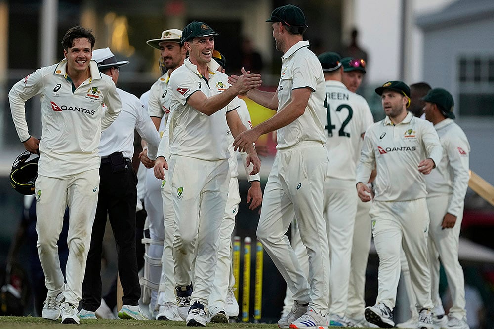 | Photo: AP/Ricardo Mazalan : West Indies Vs Australia 1st Test Day 3