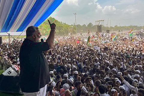 Protest against Waqf act