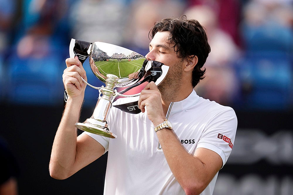 | Photo: Adam Davy/PA via AP : Eastbourne Open 2025 Final: Taylor Fritz Vs Jenson Brooksby