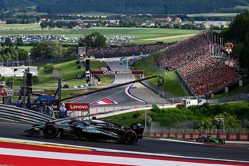 Austria Grand Prix 2025 Qualifying at the Red Bull Ring racetrack_George Russell